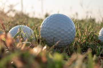 Golf balls close up ideal for background use