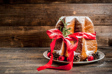 Traditional Christmas cake Panettone