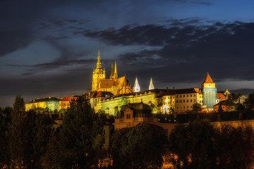 Obraz premium prague castle and strakova academy