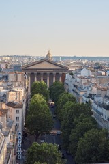 Obraz premium Panorama of Paris, view of the roofs