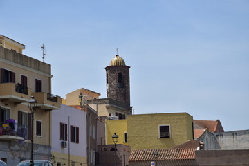 Fototapeta na wymiar Katedra Św Antoniego Castelsardo Sardynia