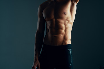 Fototapeta premium young man with naked torso