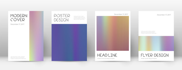 Flyer layout. Minimal radiant template for Brochur