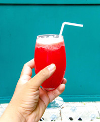 glass of fresh juice