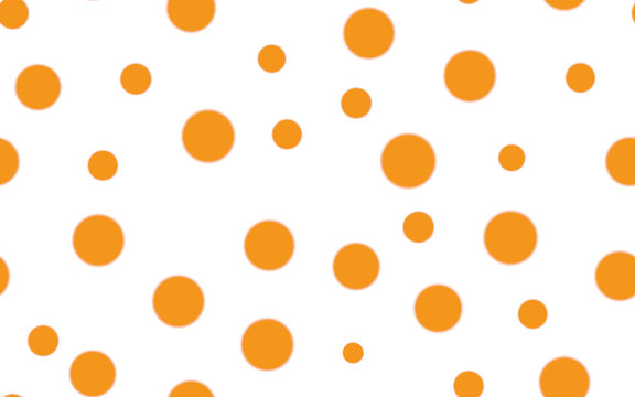 autumn seamless pattern with orange circles