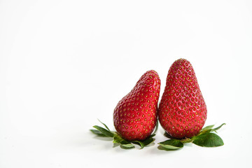 Fresh Strawberry on white background