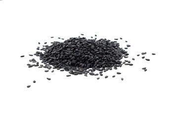 Black sesame  isolated on white background