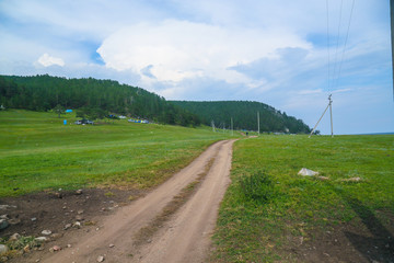 Fototapeta na wymiar road in the field