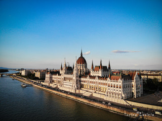 Fototapeta na wymiar Palace of Parliament of Budapest