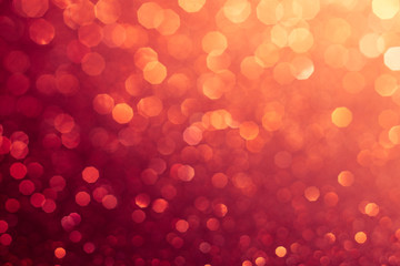 Red abstract bokeh background for sparkle design