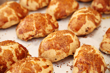Pastry before serving