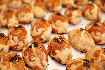 Pastry before serving