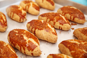 Pastry before serving