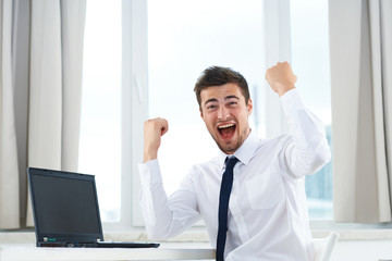 Fototapeta premium portrait of a businessman in his office