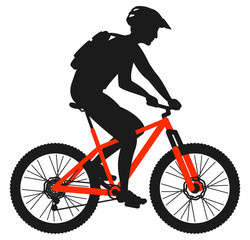 Naklejka premium VTT X country cycliste