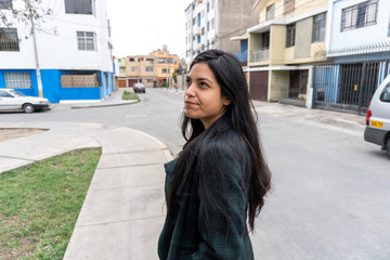 Fototapeta premium young woman in the city