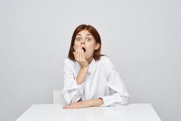 young woman in office