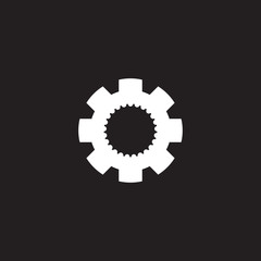 Gear icon logo design for industrial business company