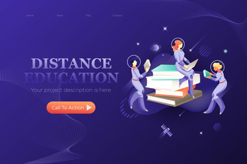 Distance Education Web Page Template