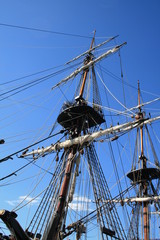 mast of old ship