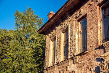 Rybinsk. Yaroslavl region, an old merchant's house at the intersection of Sovetskaya street and Radishchev street.