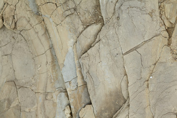 Gray coarse rock formations