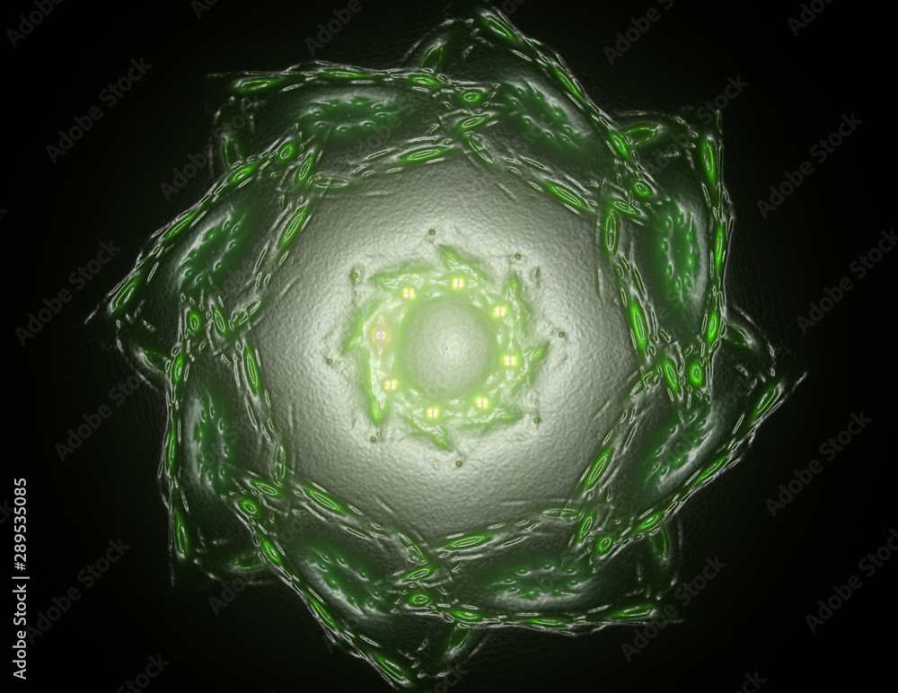 Aufkleber abstract fractal color background with crossing circles and oval. motion illustration.