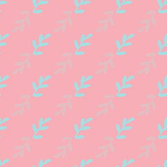 leaves seamless repeat pattern background