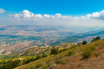 Fototapeta na wymiar Overlooking the magical Bekaa Valley