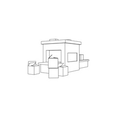 Packaging Machine Side View