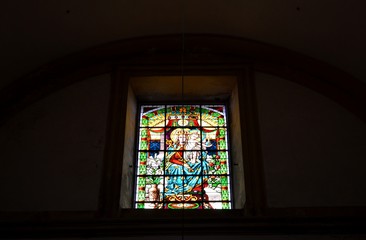 the interior of the catholic church