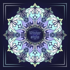 Card or invitation. Vintage hand elements arabic