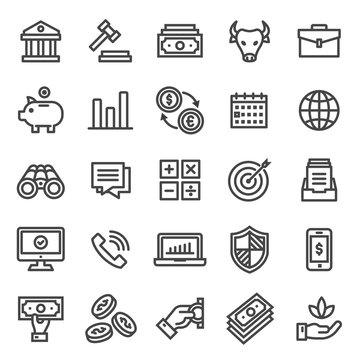 stock icon set. 48 x 48 pixels perfect.   (Recommendations - Full Size 300 x 300 / Stroke 2px)