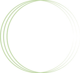 円フレームグリーン