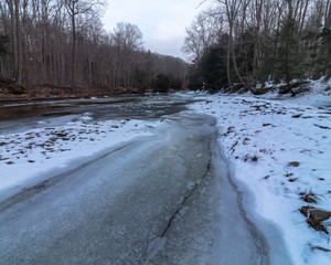 Frozen River, Hogback Ridge, Lake County Ohio