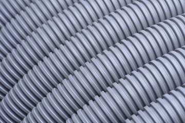 Corrugated pipe used in installation of electrical cable