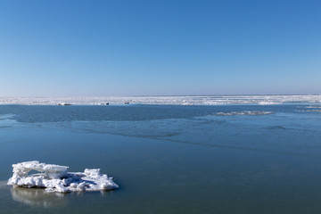 Ice Island, Lake Erie Ohio