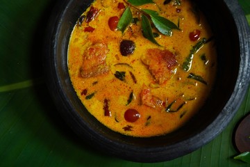 Fish Molly / Molee -Kerala style fish stew cooked in coconut milk