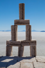 The salar of Uyuni, Bolivia