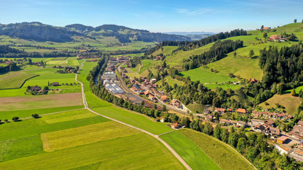 Fototapeta premium Blick Richtung Lauperswil, Emmental