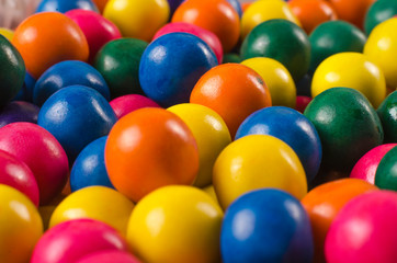 Fototapeta na wymiar colored bubble gum balls