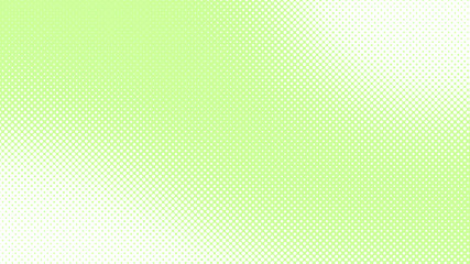 Green and white retro comic pop art background with haftone dots design. Vector clear template for banner or comic book design, etc