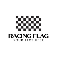 Racing flag graphic design template vector isolated