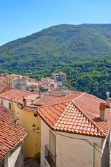 Fototapeta na wymiar Trip to Rivello, a village in the mountains of the Basilicata region, Italy