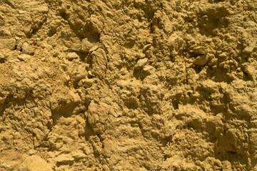 Cracked yellow rock texture