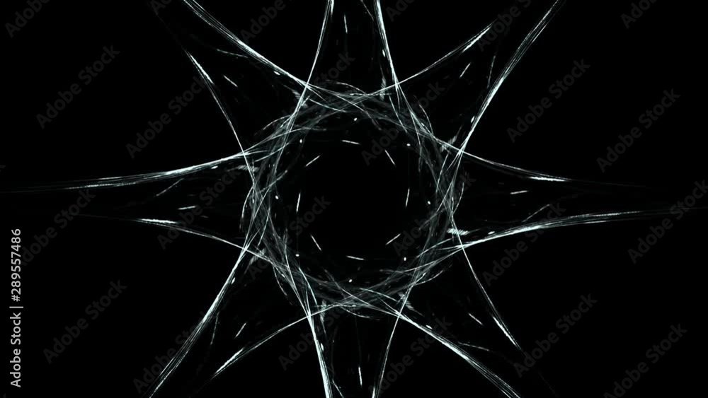 Poster plexus fantasy abstract technology. abstract geometric background with moving lines, dots and triang
