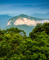 Looking Glass Rock in North Carolina Moutains