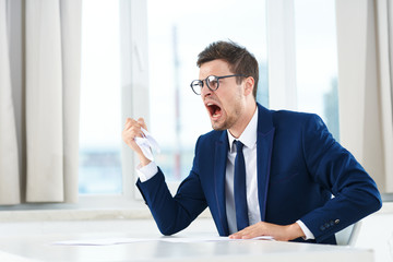 portrait of a businessman in office