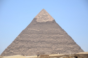 PYRAMIDE DE KHEPHREN PLATEAU DE GUYZEH LE CAIRE EGYPTE