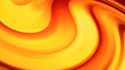 3d rendering of abstract background with red orange yellow gradient of colors with beautiful soft shapes and lines